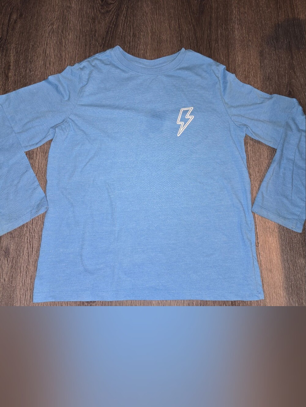 Cat & Jack Lightning Bolt Blue Long Sleeve Top